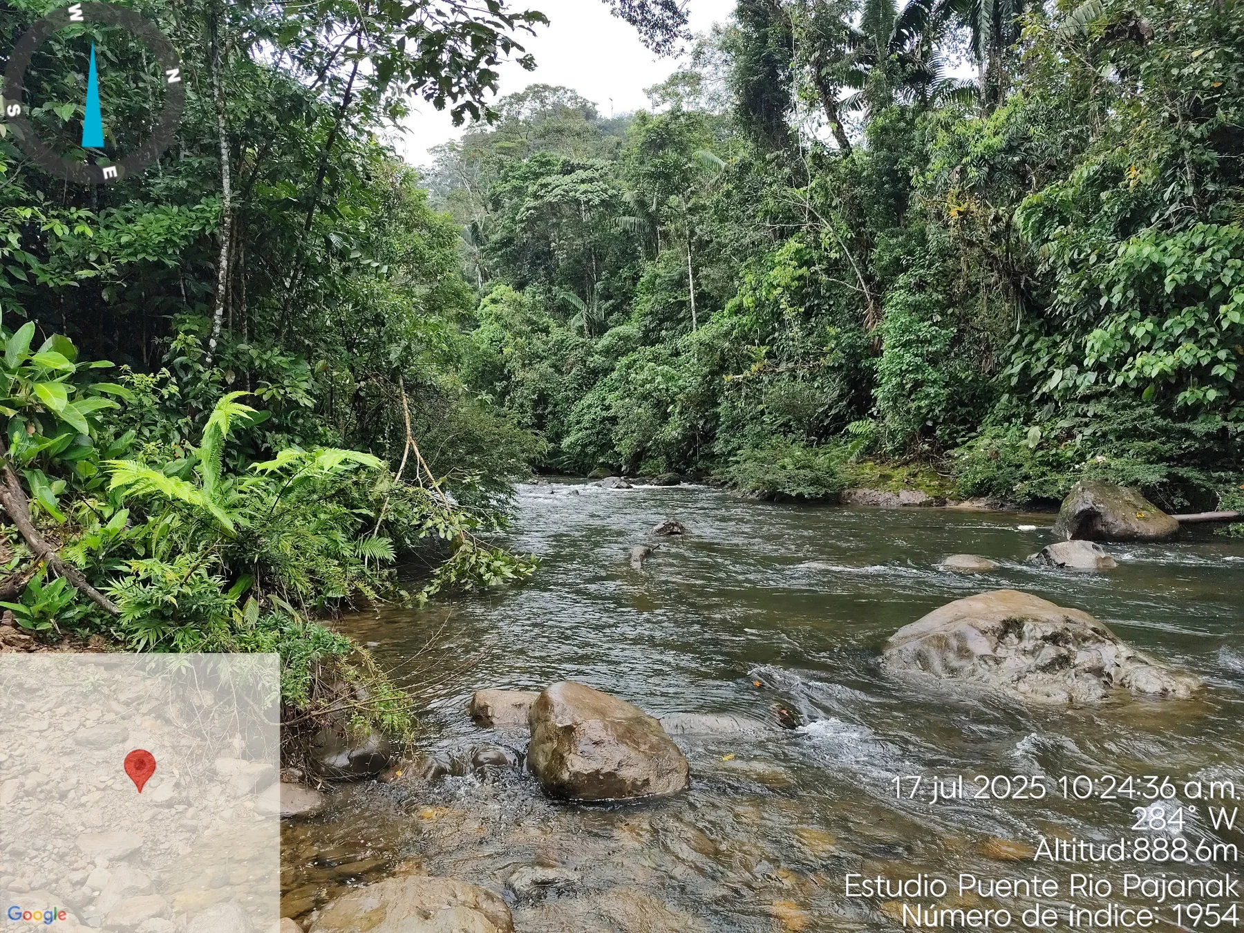 Río Pajanak en Morona Santiago